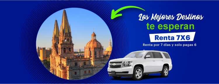 Renta por 7 dias y solo pagas 6